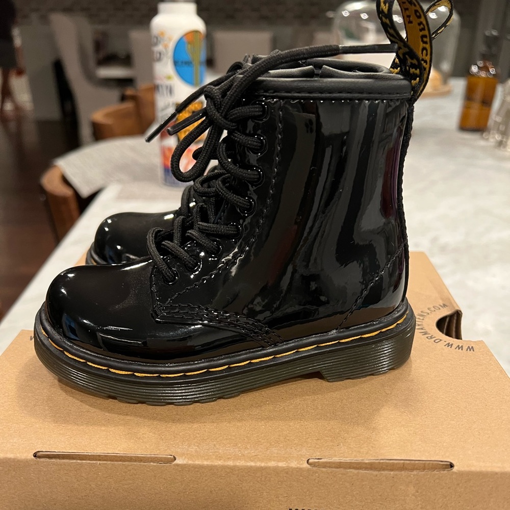 Toddler Dr Martens Patent Leather Boots